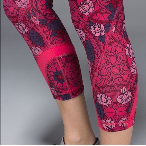lululemon athletica Pants - Lululemon Inspire Crop Prism Floral‎ Multi Guava 6